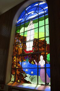 Our Lady of Lourdes Catholic Primary School Earlwood - church glass window mosaic